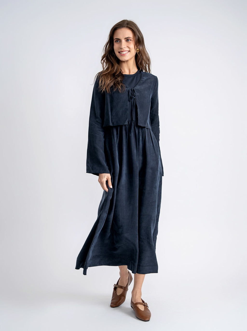 Suede Cropped Cardigan