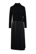 Satin Jump Dress with Sweater