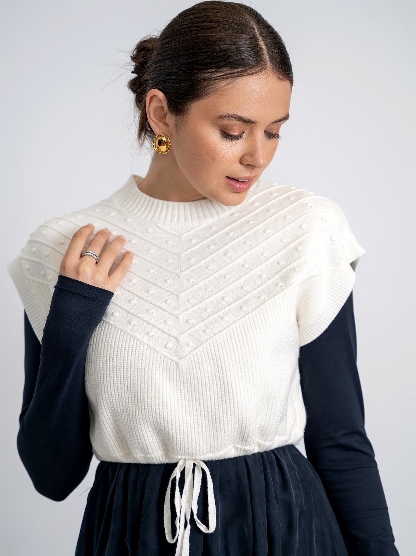 Crop Knit Vest