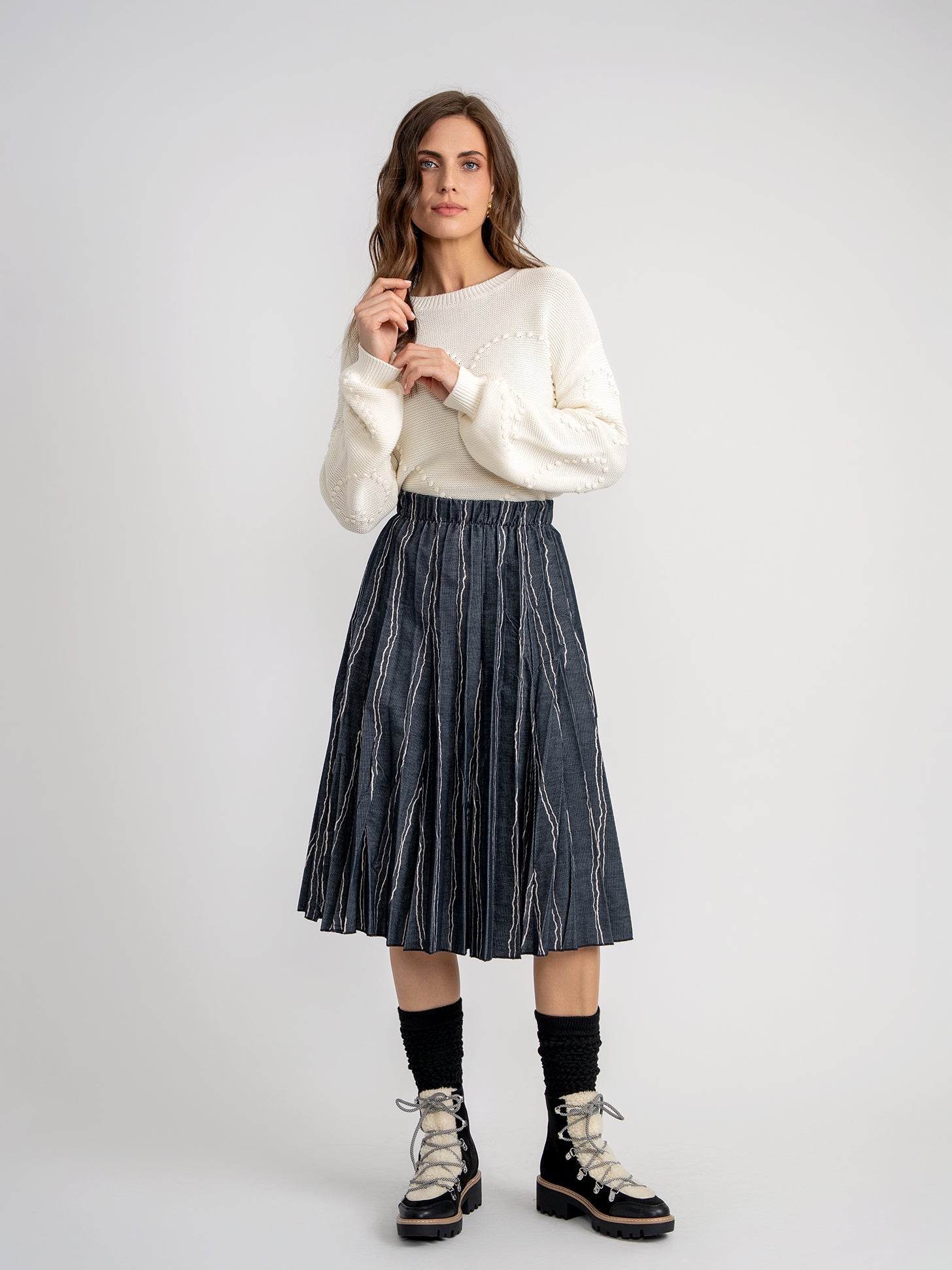 Heart Knitted Sweater