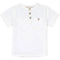 White Pique Henley - Me & Henry