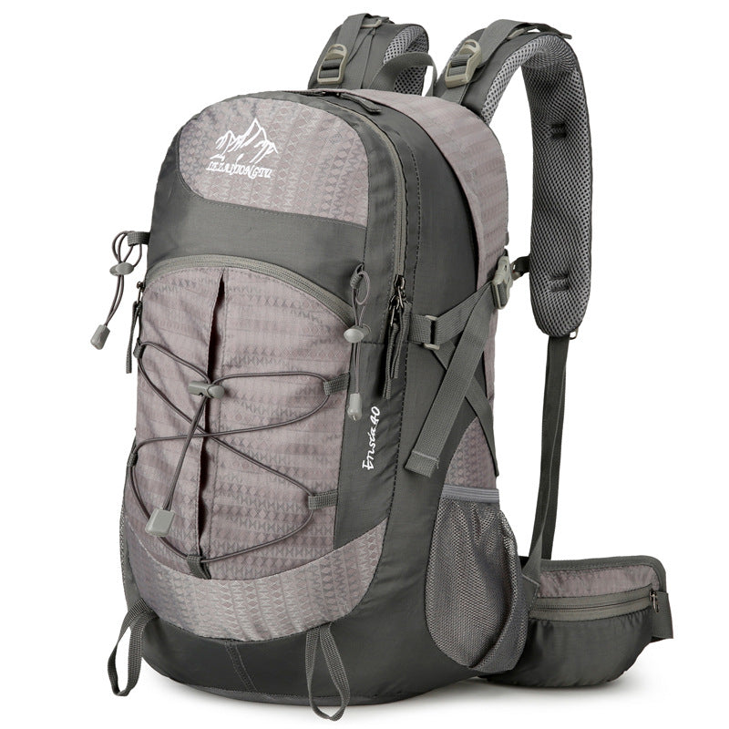 Outdoor Hiking Hiking Backpack Nylon Waterproof Large Capacity Multifunction Bracket