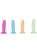 Addiction Silly Willy Glow in the Dark Silicone Dildo Multicolor Fun