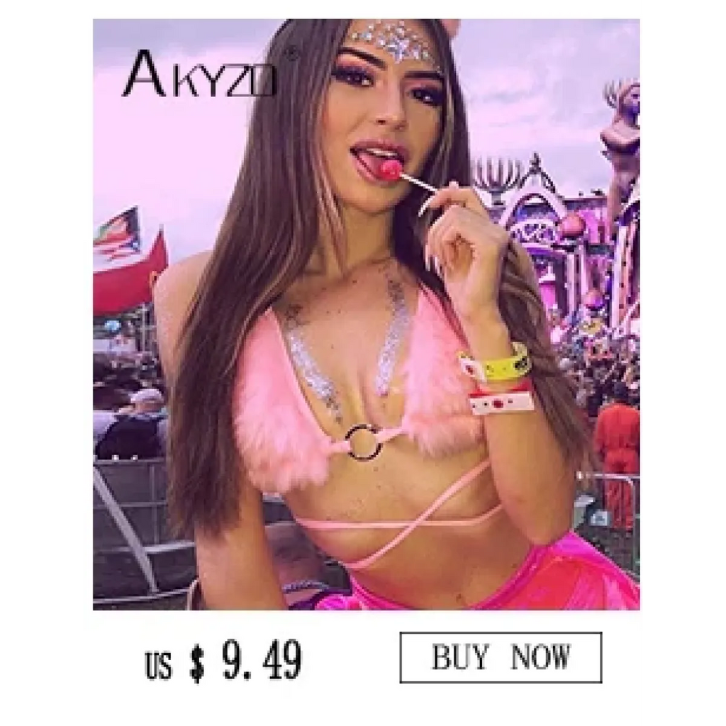Shiny Harajuku Rhinestone Halter Top