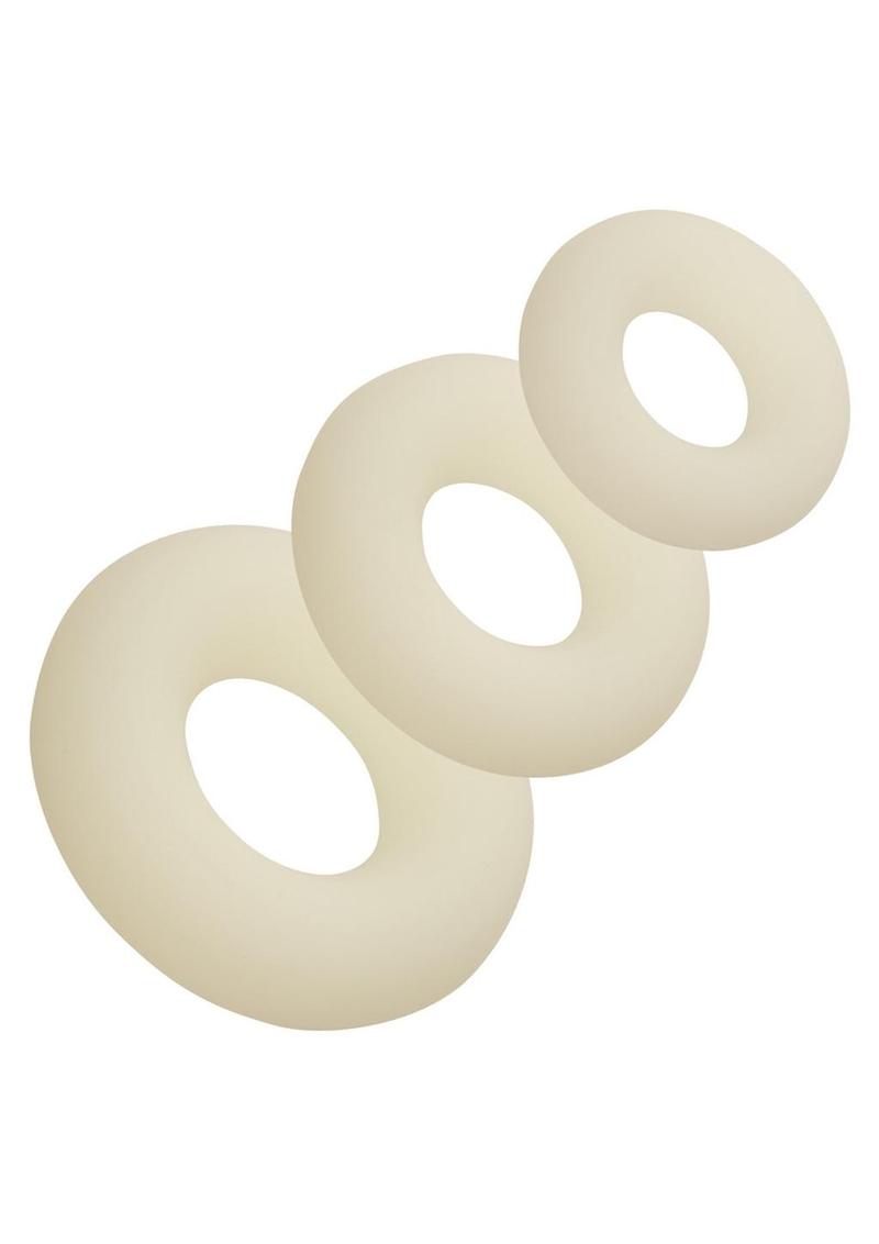 Alpha Glow-in-the-Dark Liquid Silicone 3 Ring Set