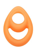 Alpha Glow in the Dark Liquid Silicone Teardrop Dual Ring
