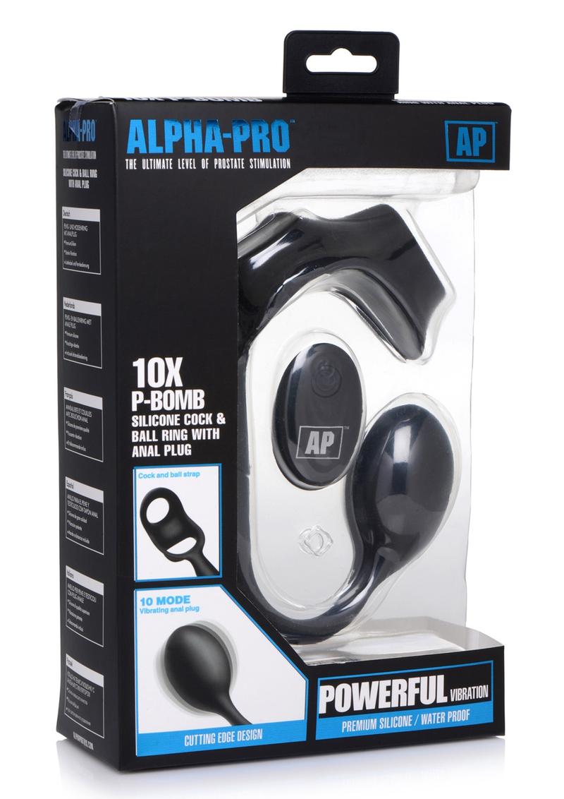 Alpha Pro 10X P Bomb Silicone Cock And Ball Ring