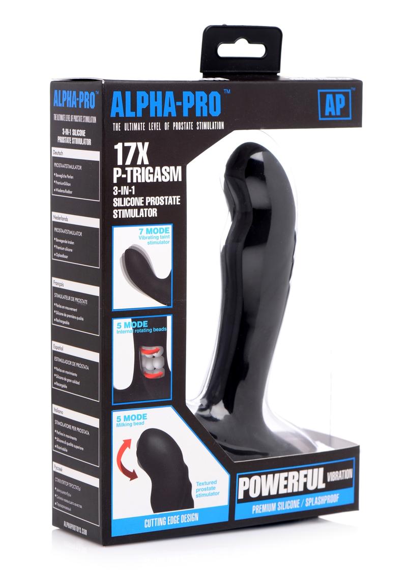 Alpha Pro P-Trigasm 3-in-1 Silicone Prostate Stimulator