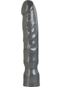 American Bombshell Big Boy Dildo Textured Gunmetal Fantasy Toy