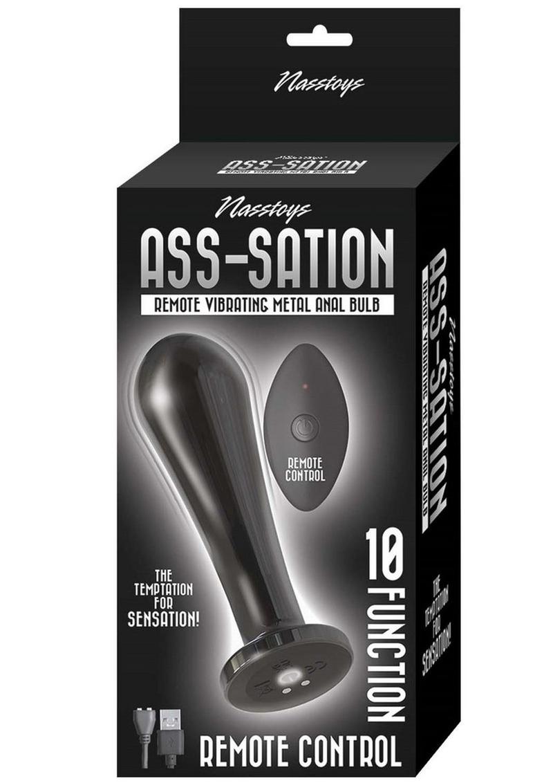 Nasstoys Ass Sation Remote Vibrating Metal Anal Bulb