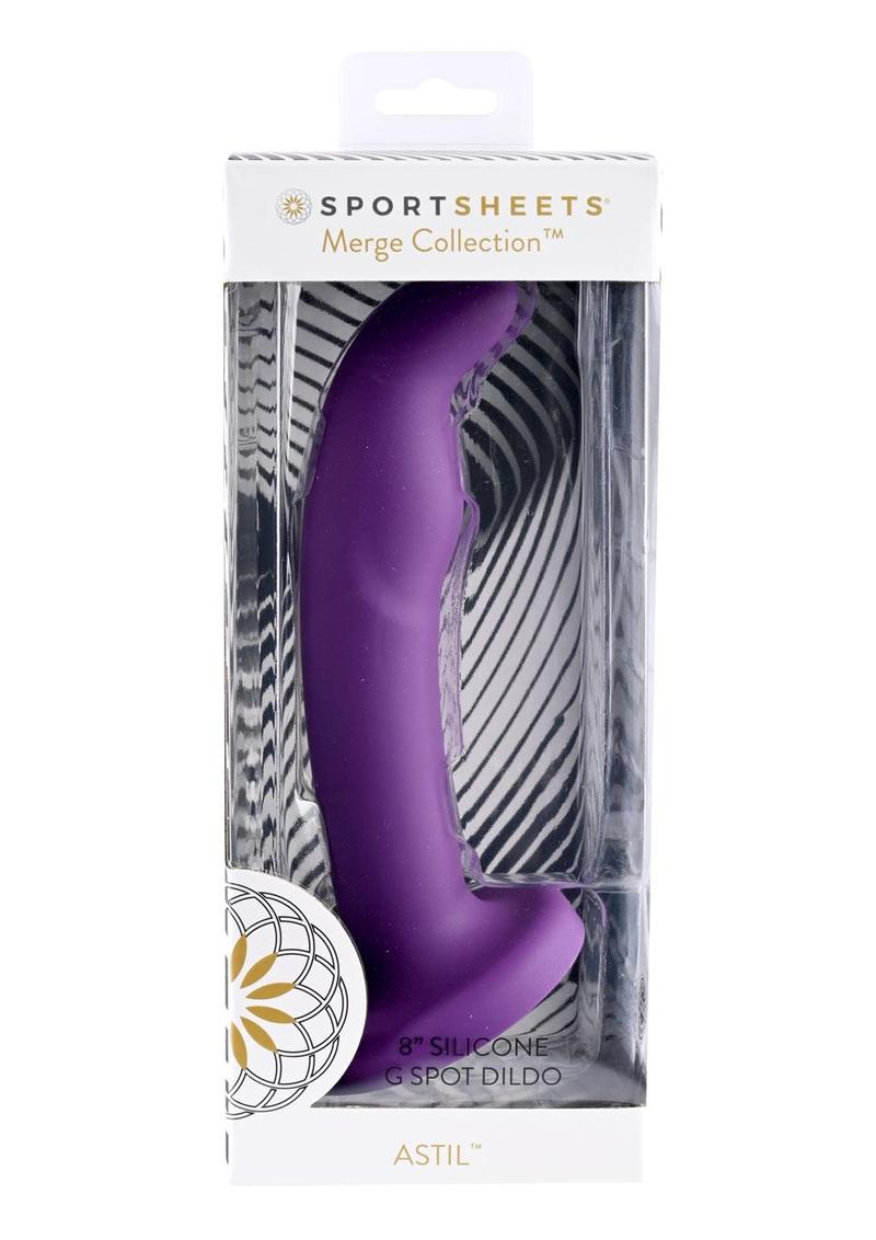 Sportsheets Astil Silicone Curved G-Spot Dildo With Suction Cup