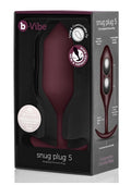 b Vibe Snug Plug 5 Weighted Silicone Anal Plug
