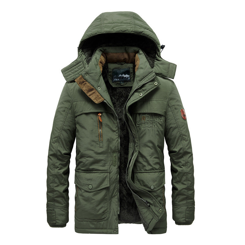 Thick Loose Young Brown Cotton Clothes