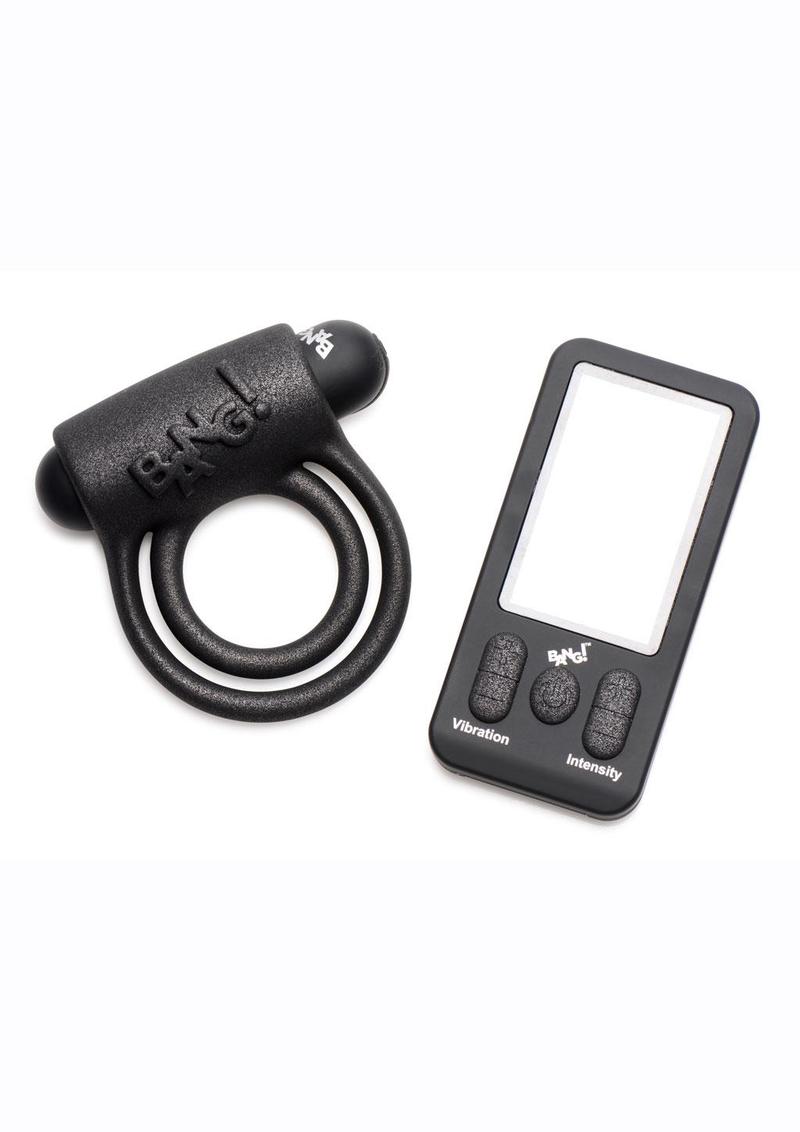 Bang! 25x Silicone Cock Ring With Remote Control Vibrators