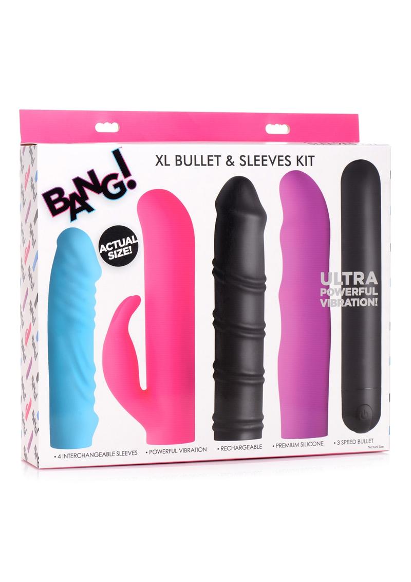 4-in-1 XL Bullet & Sleeve Kit Rechargeable Bang Vibrator