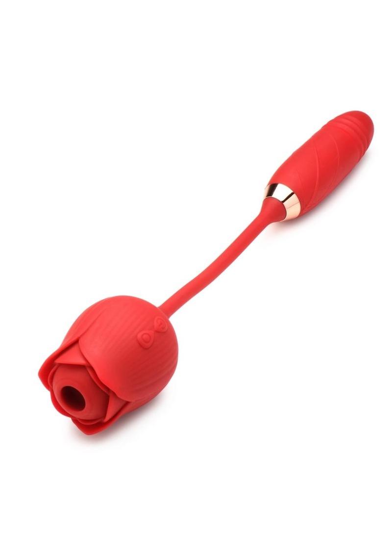 Bloomgasm Romping Rose 10X Suction Rose & Thrusting Vibrator  Vibrator