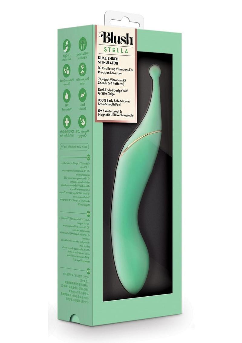 Blush Stella Dual-End Stimulator Rechargeable Silicone Vibrator