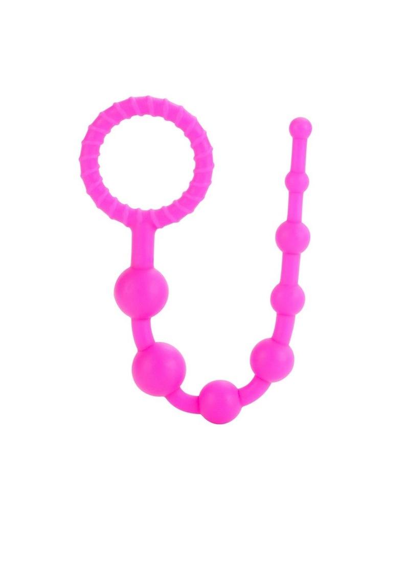 CALEXTICS Booty Call Purple Flexible Silicone Anal Beads