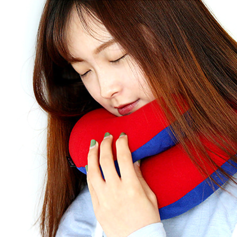 Airplane Car Travel Bow U-shaped Pillow