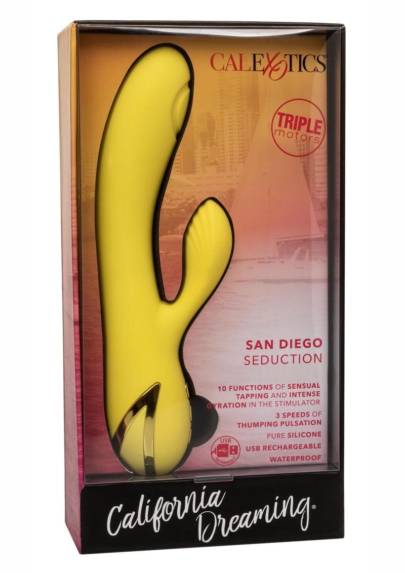 California Dreaming San Diego Rechargeable Silicone Rabbit Vibrator