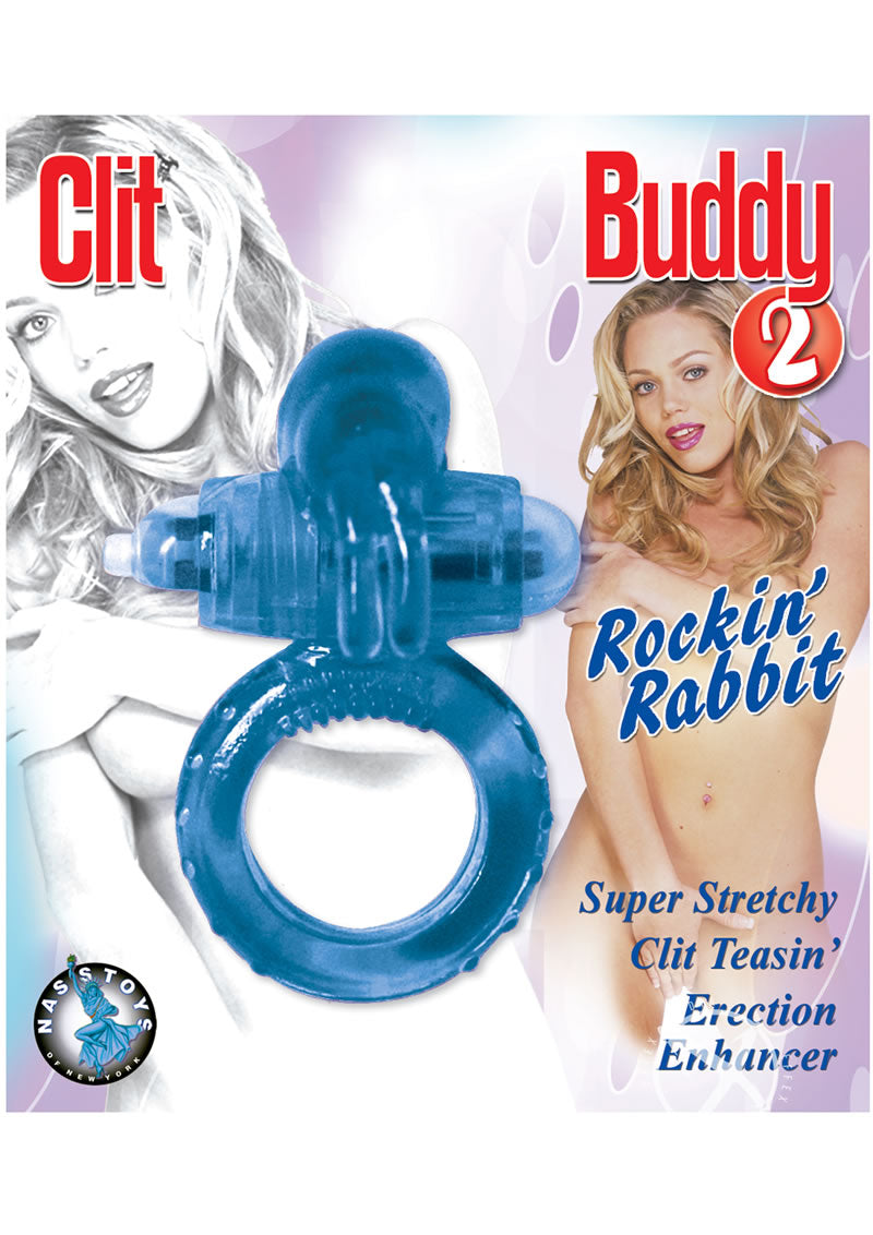 Clit Buddy 2 Rockin' Rabbit Clit Stimulation And Vibrating Cock Ring