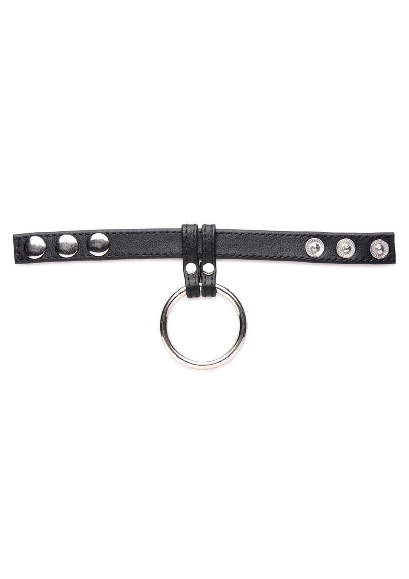 Strict Leather Cock Gear Leather Steel Cock and Ball Ring