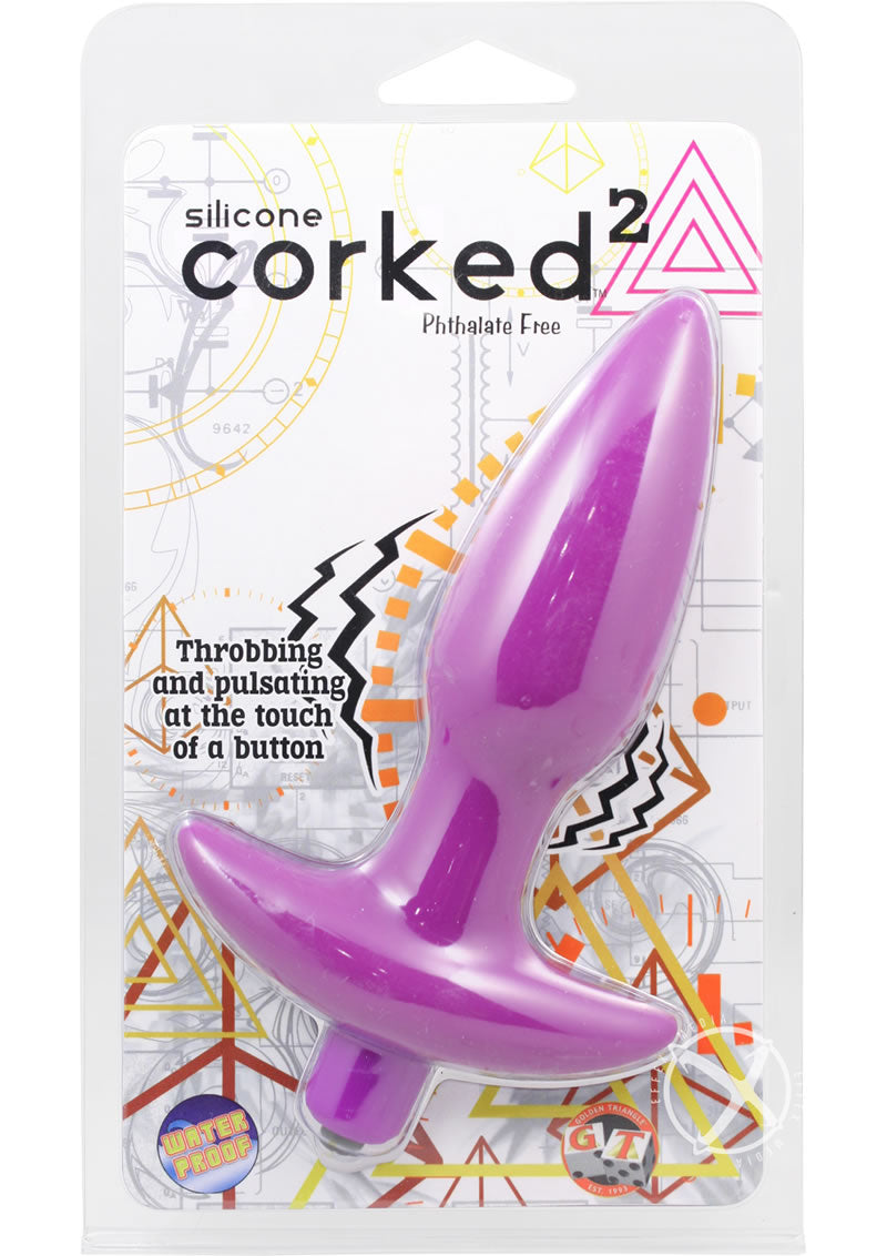 Corked Silicone Medium Anal Plug Phthalate Free