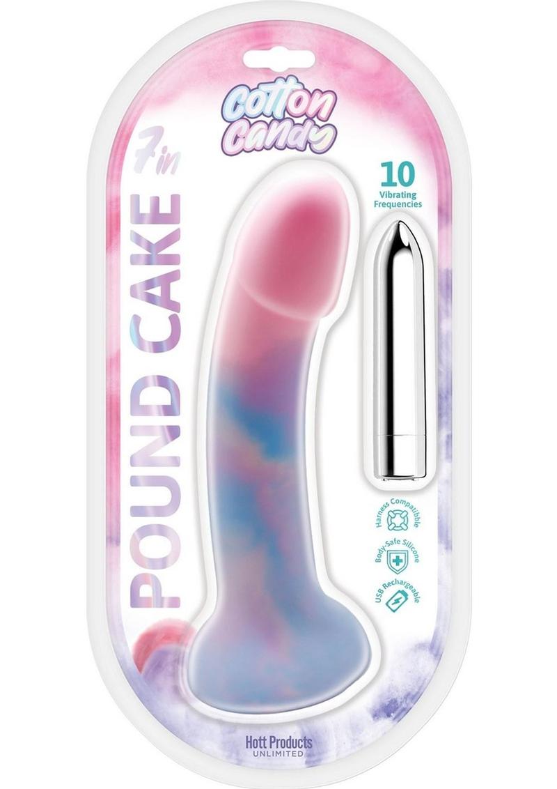 Cotton Candy Silicone Vibrator With Vibrating Frequencies