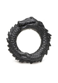 Creature Cocks Black Caiman Silicone Cock Ring Unique Design