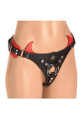 Creature Cocks Horny Devil Red and Black Adjustable Strap-On Harness