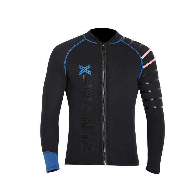 Long-sleeved winter swimsuit padded warm jacket