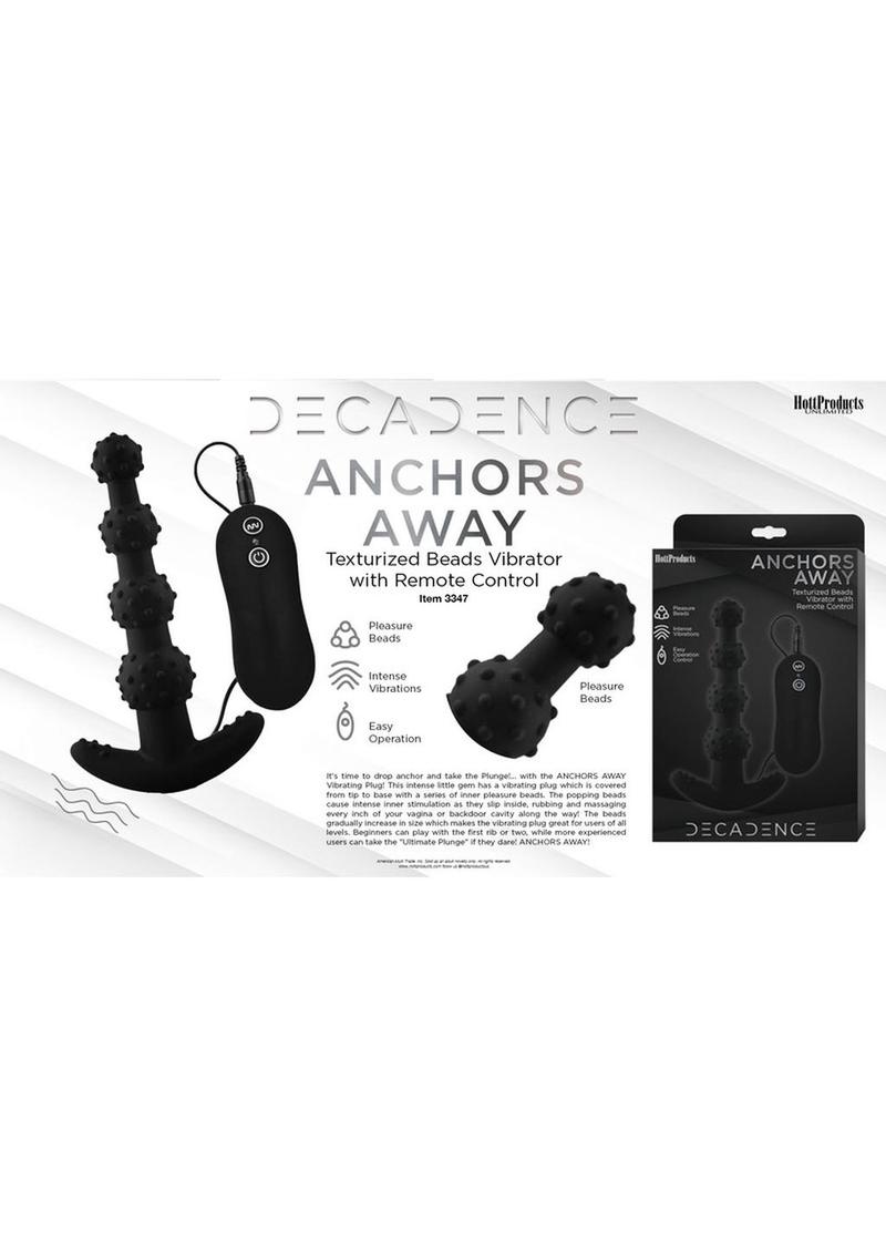 Decadence Anchors Away Silicone Vibrating Butt Plug