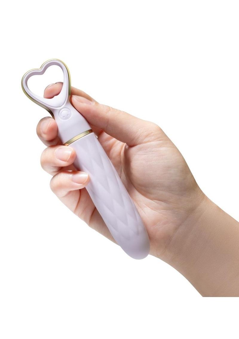 Délìce Heartthrob Rechargeable Silicone Vibrating Massager Lavender