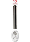 Dickboy Vibes Rechargeable Silicone Multi-Speed Dildo 6in Vanilla