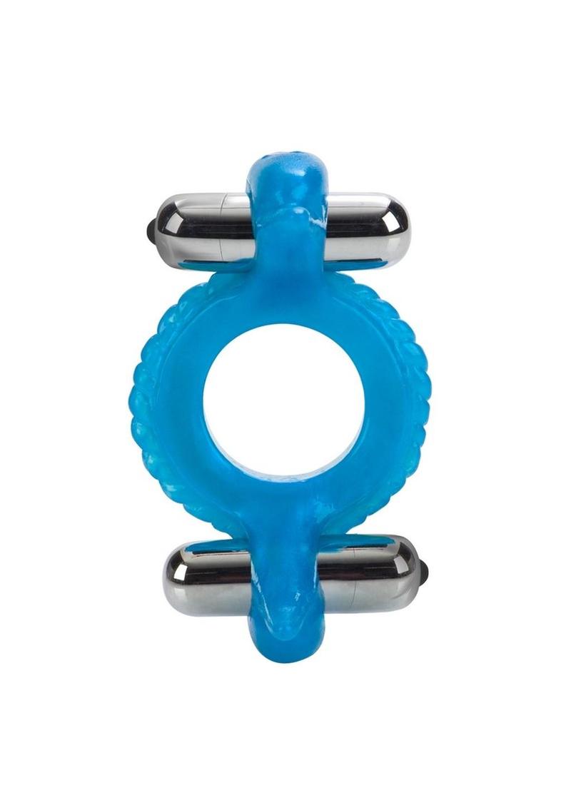CalExotics Double Dolphin Vibrating Cock Ring