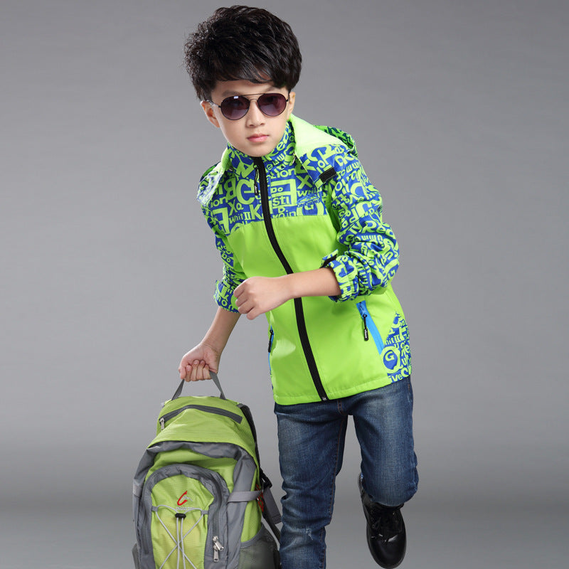 Boys' New Outdoor Jacket Coat
