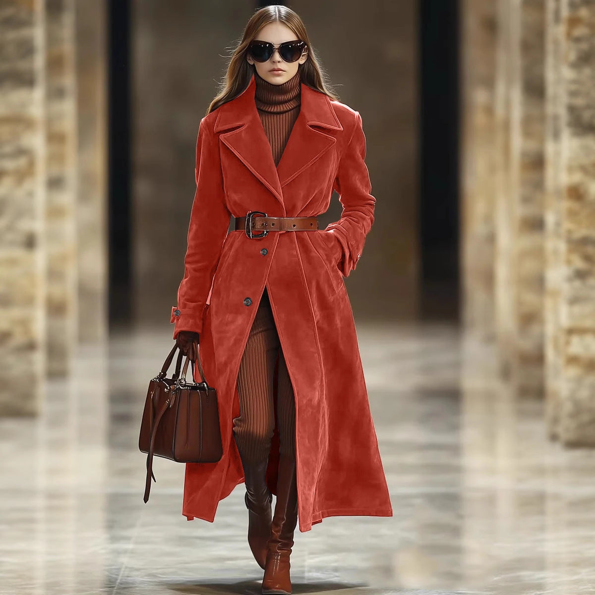 New FallWinter Solid-Color Outerwear For Women From Europe And The US