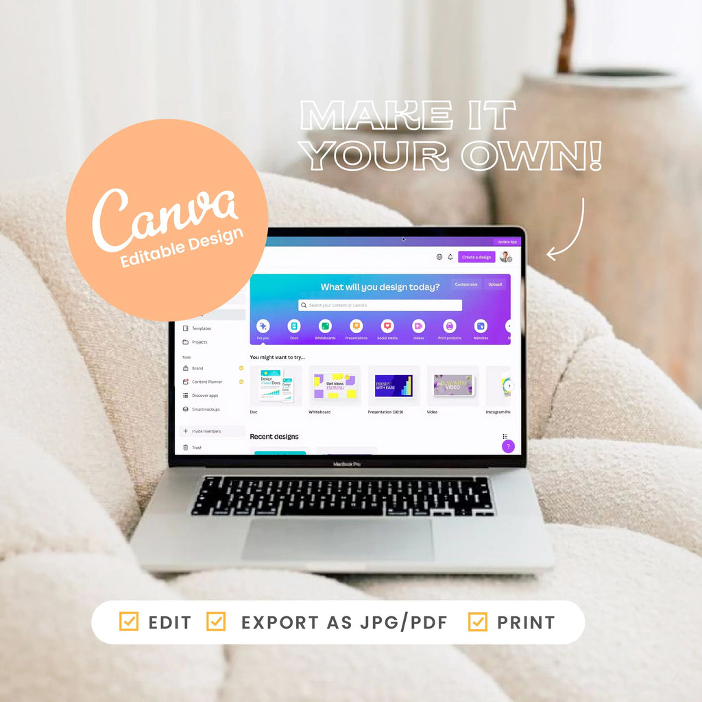 Babysitter Binder | 17-Page Editable Canva Template