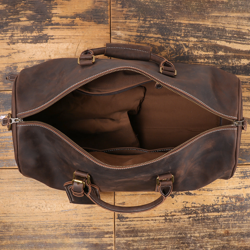 Men's Fashion First Layer Cowhide Travel Bag