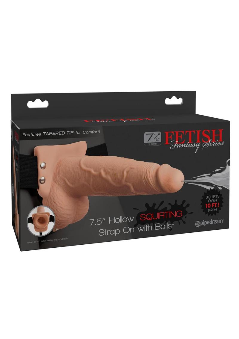 Fetish Fantasy Series Hollow Squirting Strap-On Balls and Harness