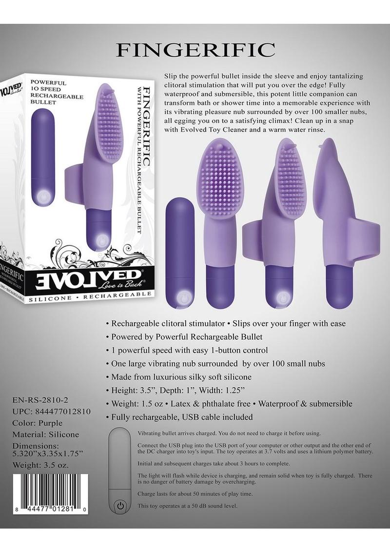 Fingerific Rechargeable  Clitoral Stimulator Vibrator