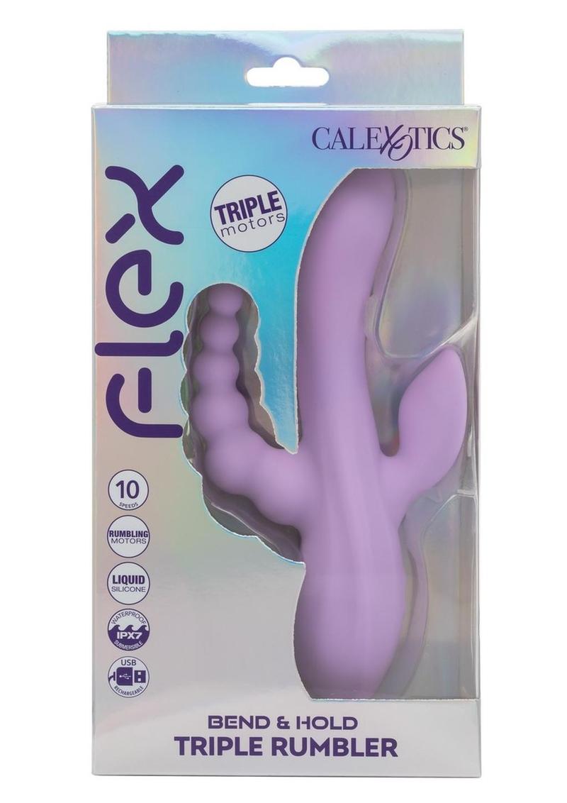 Flex Bend & Hold Triple Rumbler Rechargeable Vibe