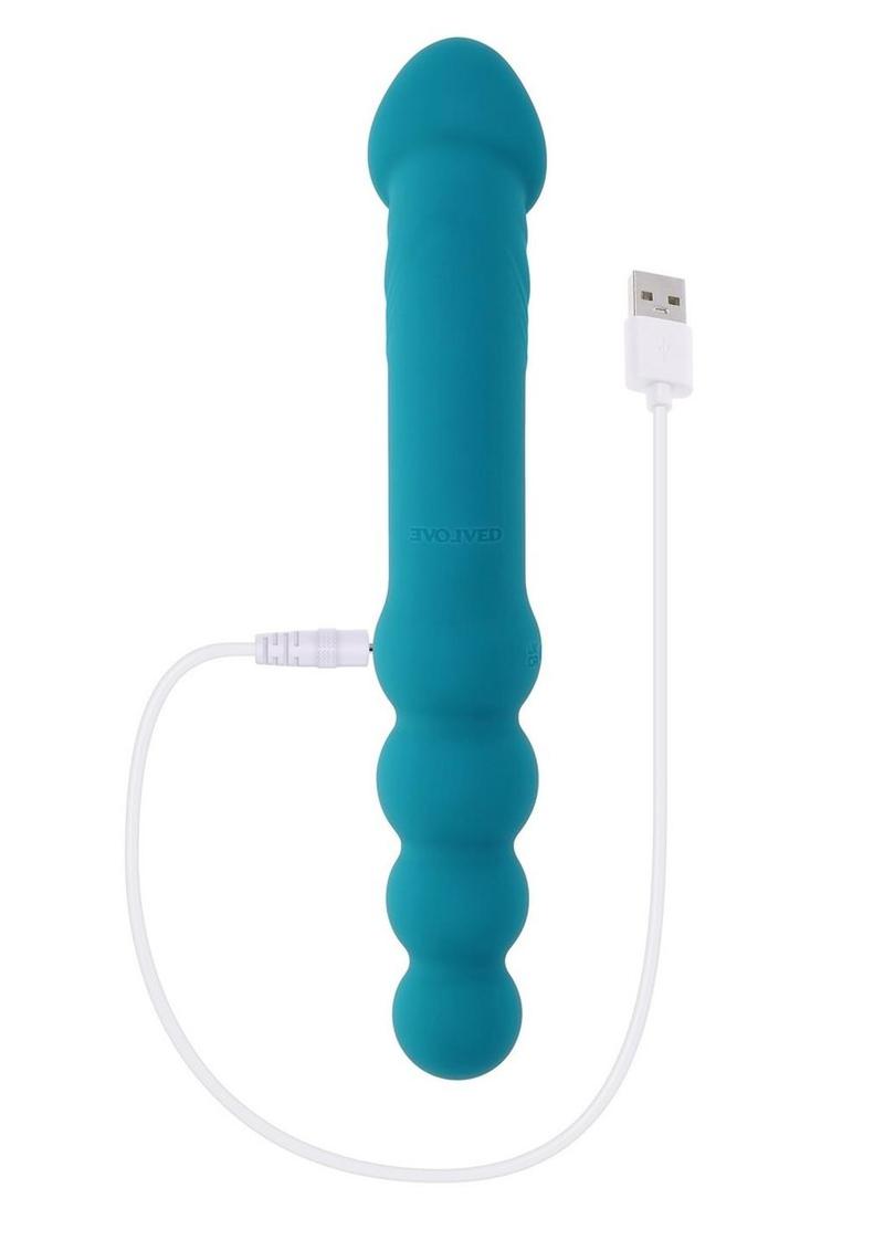 Evolved Flip Flop Rechargeable Silicone Dual-End Vibrator