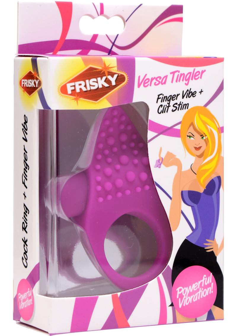 Frisky Versa Tingler Finger Vibe Clit Cock Ring