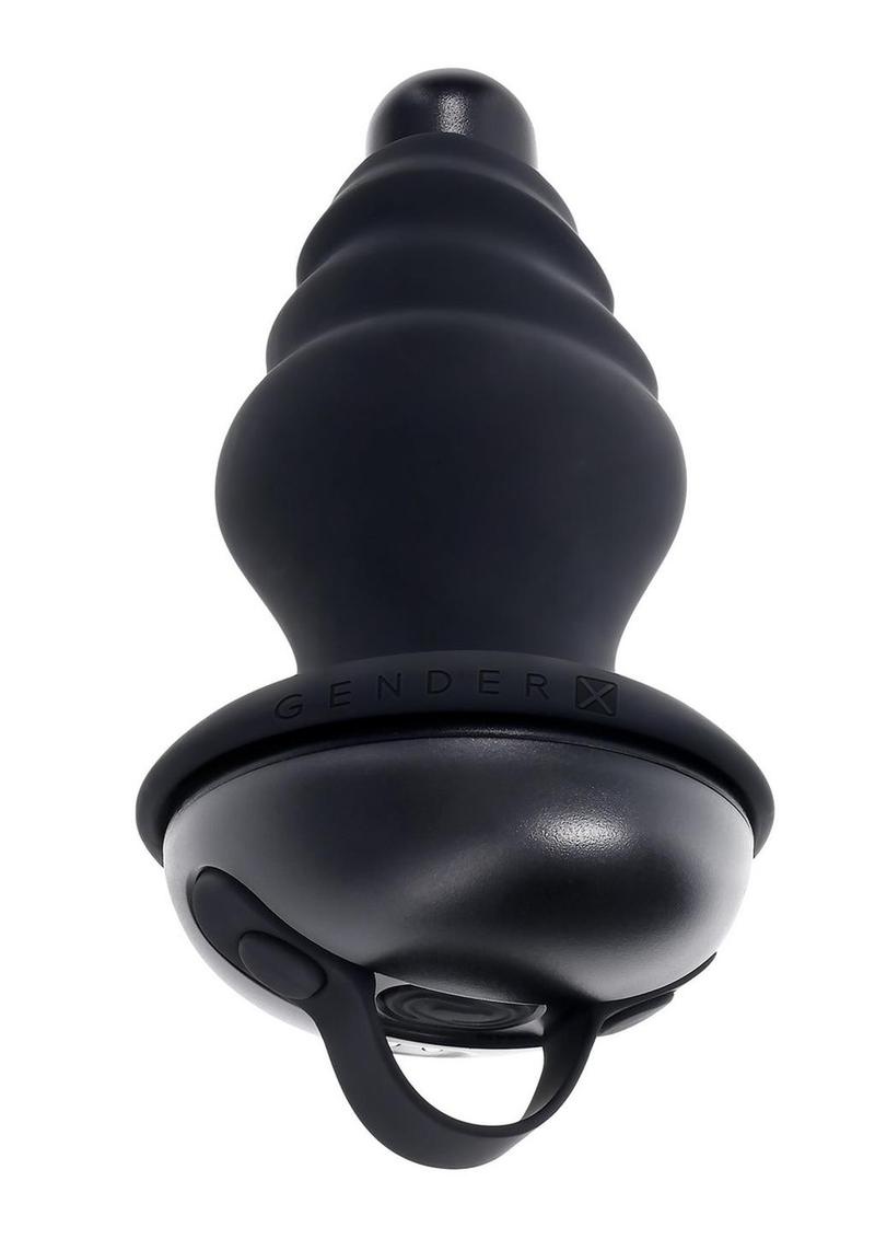 GenderX Echo Silicone Vibrator with Removable Bumpy Sleeve
