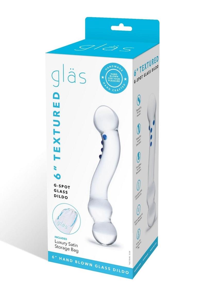Glas Curved G Spot Glass Textured And Body-Safe Dildo