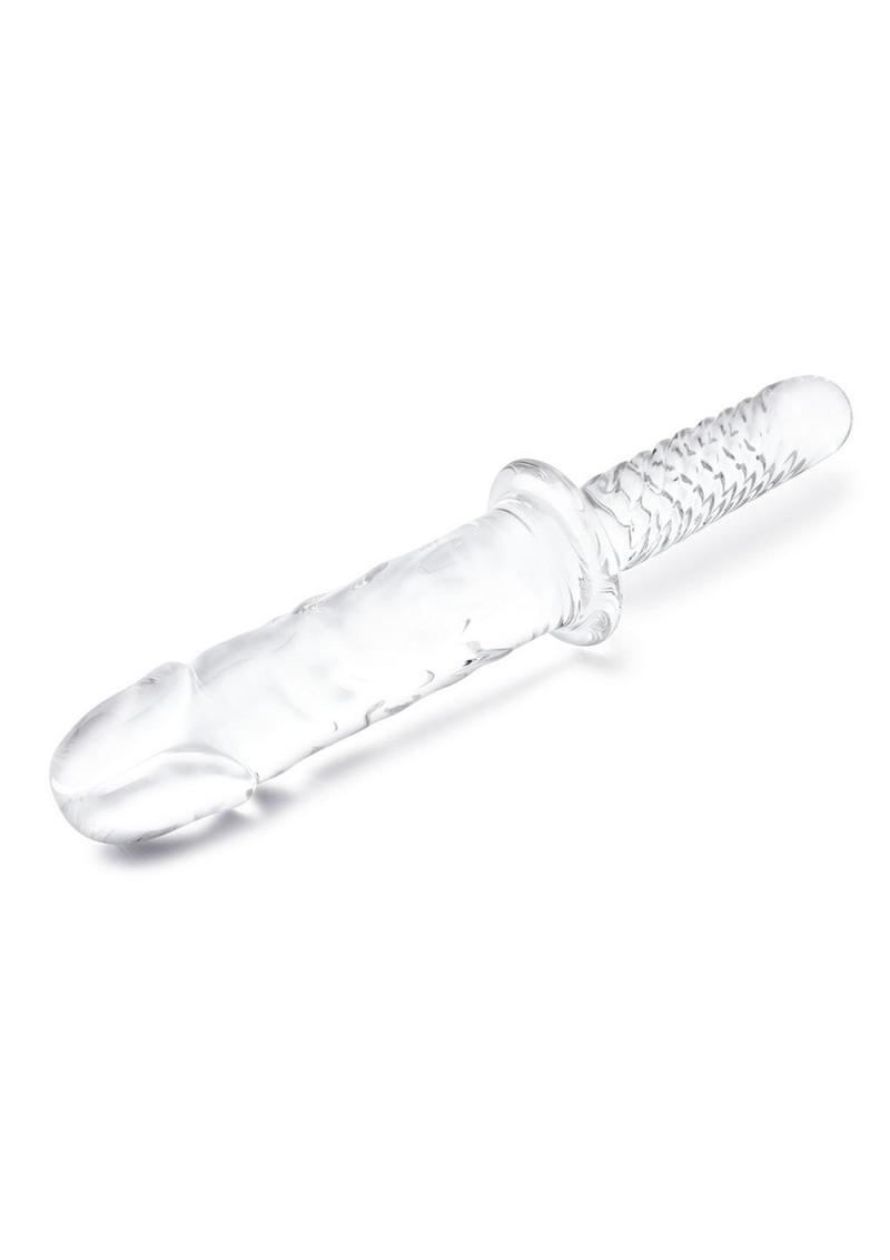 Glas Girthy Double-Ended Glass Cock with Handle