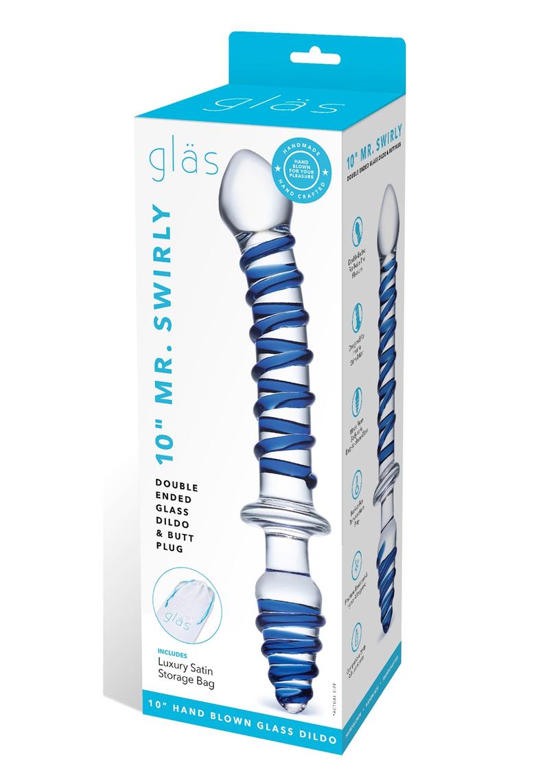 Glas Mr. Swirly Double Blown Glass Butt Plug