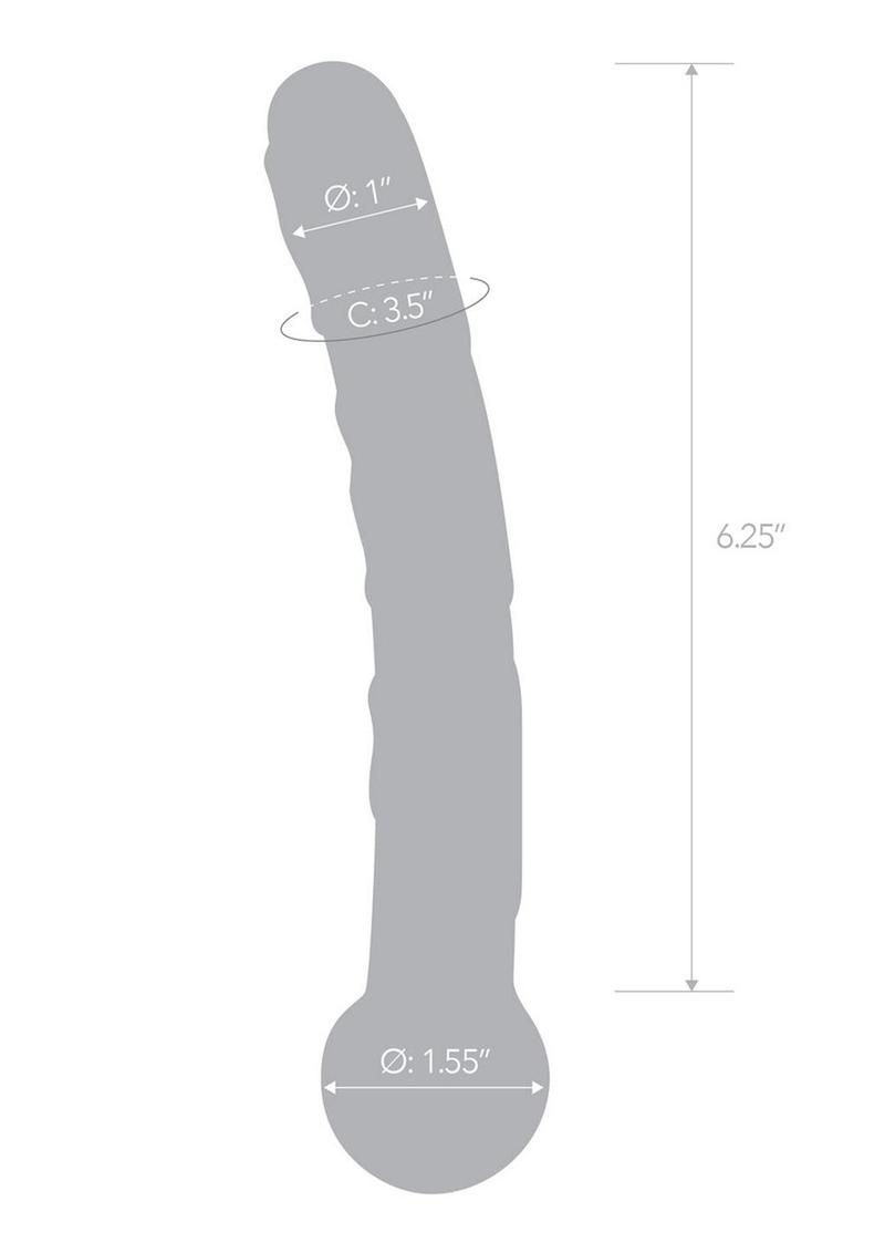 Glas Orange Tickler Hand Blown Glass Design Dildo