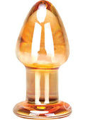 Gläs 3.5 Inch Over Easy Hand Blown Glass Butt Plug